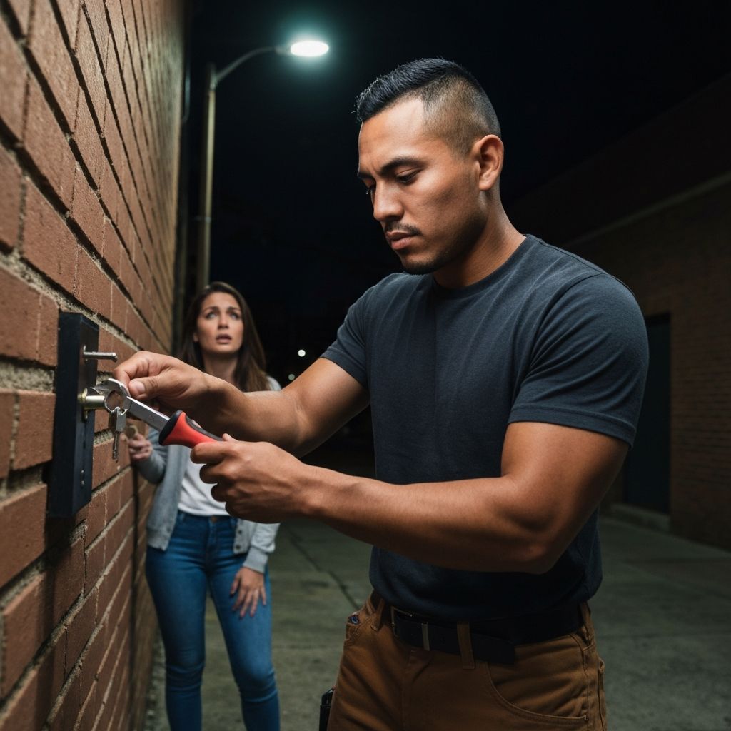 Emergency locksmith near me responding to urgent call